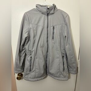 ZeroXposur Women’s Plush-Lined Soft Shell Jacket in smoke gray Size M